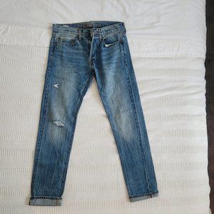 American Eagle AE Lighty Distressed Jeans Cuffed 29X32